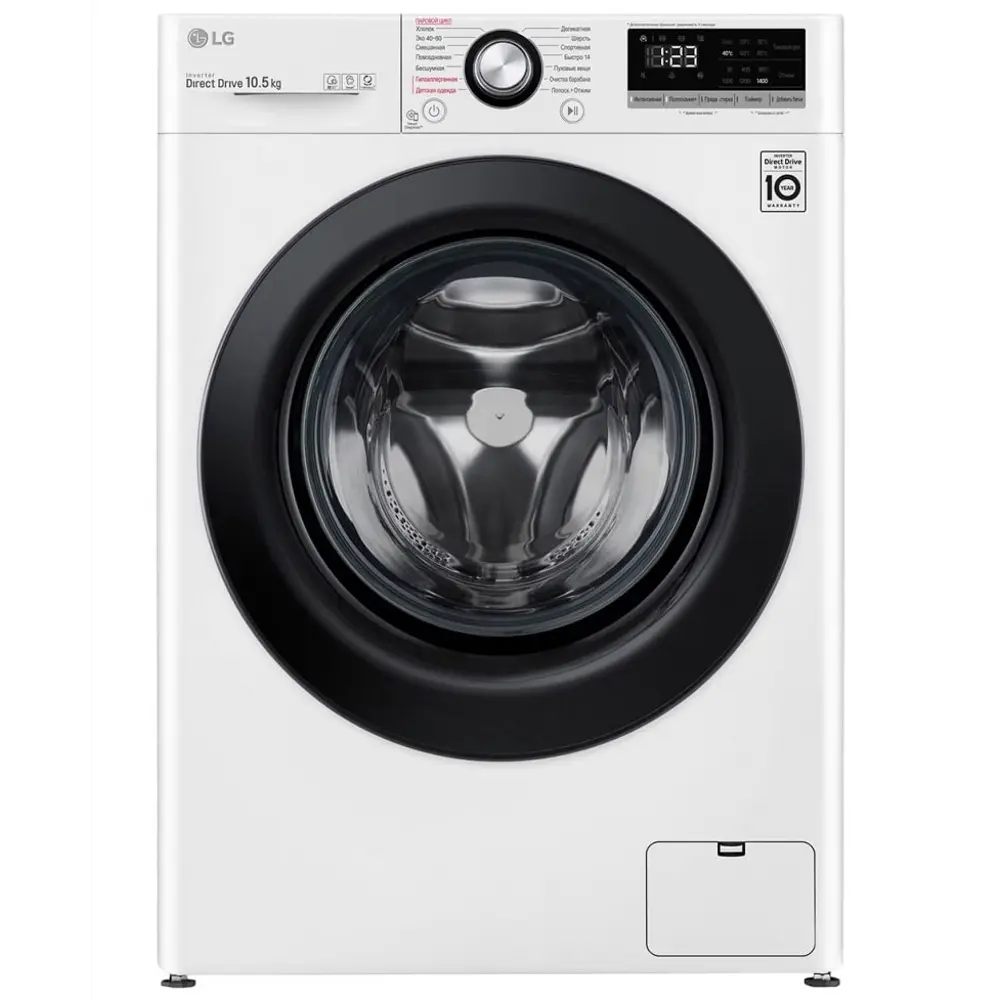 Фото Стиральная машина Lg Tw4V3Rs6W 60x85x56.50 см 10.50 кг цвет белый Фото Стиральная машина Lg Tw4V3Rs6W 60x85x56.50 см 10.50 кг цвет белый