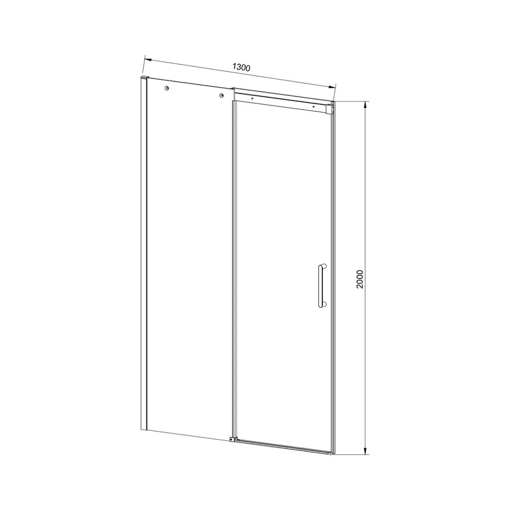 Фото 3 Душевая дверь Vincea VDS-4D130CL 130см эффект стекла прозрачный раздвижной Фото 3 Душевая дверь Vincea VDS-4D130CL 130см эффект стекла прозрачный раздвижной