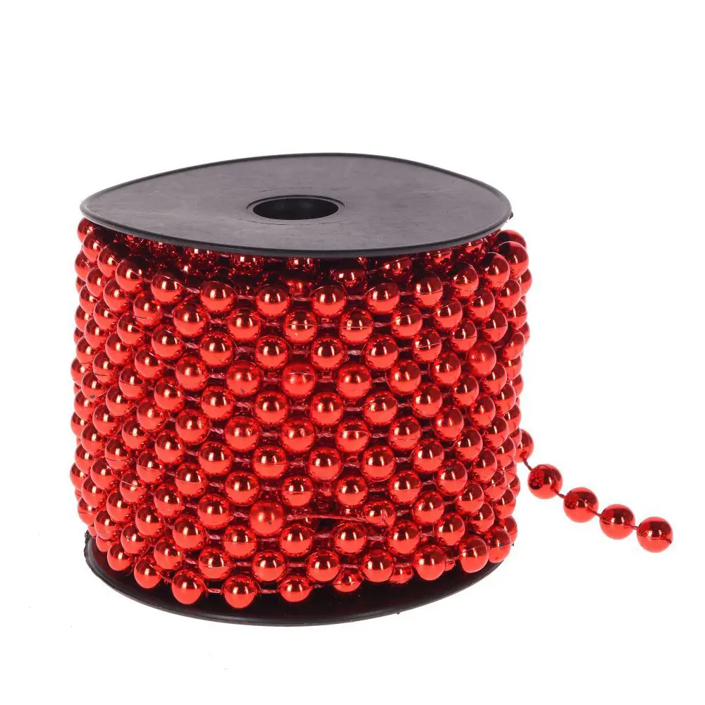 Фото Бусы ПВХ 722812 100 см красный