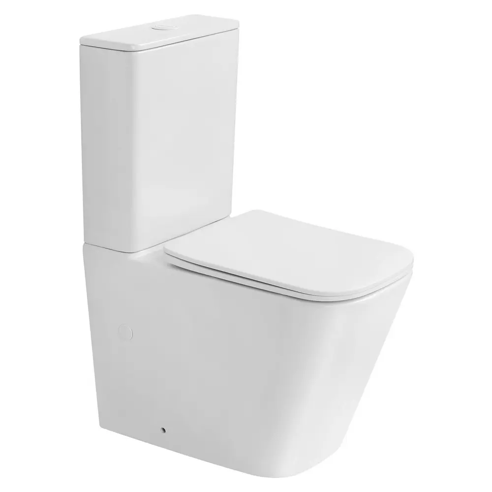 Фото Унитаз-компакт Abber Rechteck AC1210TMW белый матовый, безободковый, смыв торнадо Фото Унитаз-компакт Abber Rechteck AC1210TMW белый матовый, безободковый, смыв торнадо