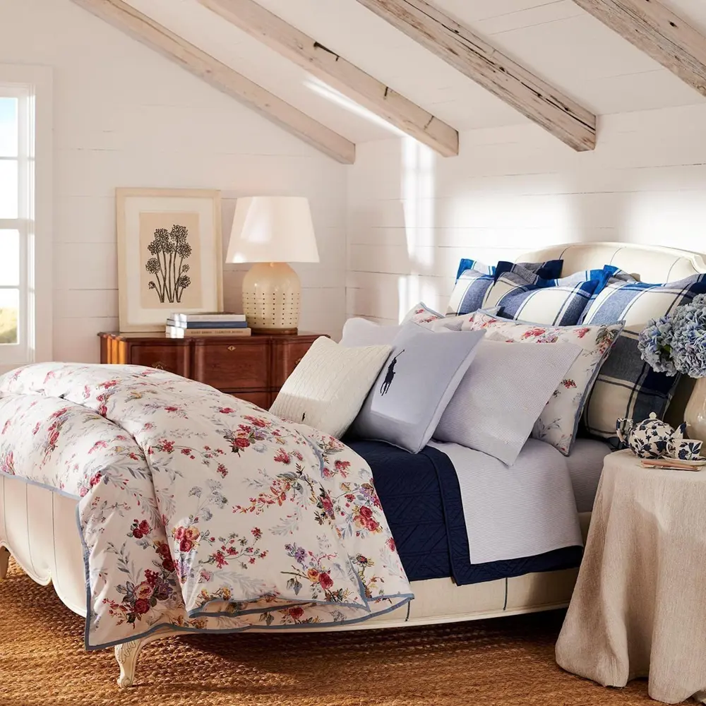 Фото Комплект постельного белья 2-спальный Ralph Lauren Addison 32726, перкаль, цвет бежевый Фото Комплект постельного белья 2-спальный Ralph Lauren Addison 32726, перкаль, цвет бежевый