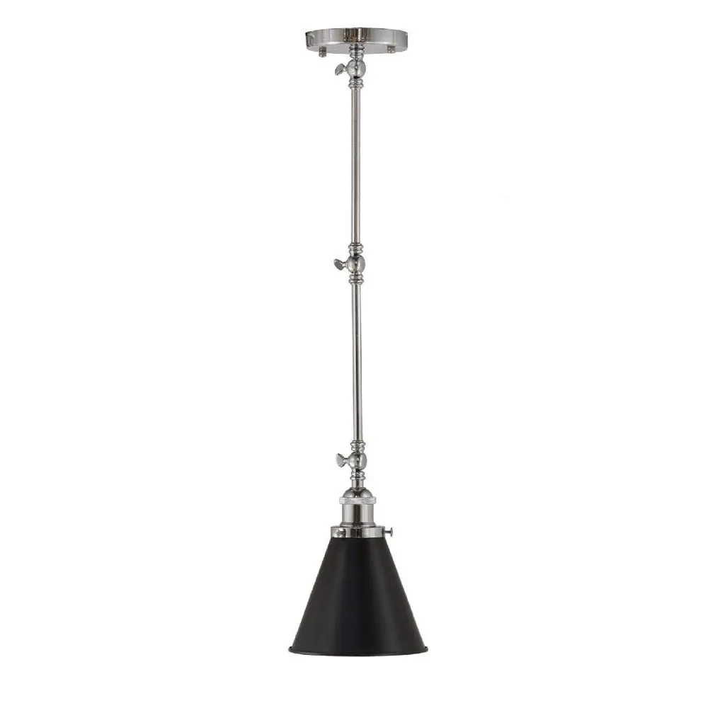 Фото Светильник подвесной Lumina Deco Rubi Ldp b007 chr+bk 1 лампа 3 м² цвет черный Фото Светильник подвесной Lumina Deco Rubi Ldp b007 chr+bk 1 лампа 3 м² цвет черный