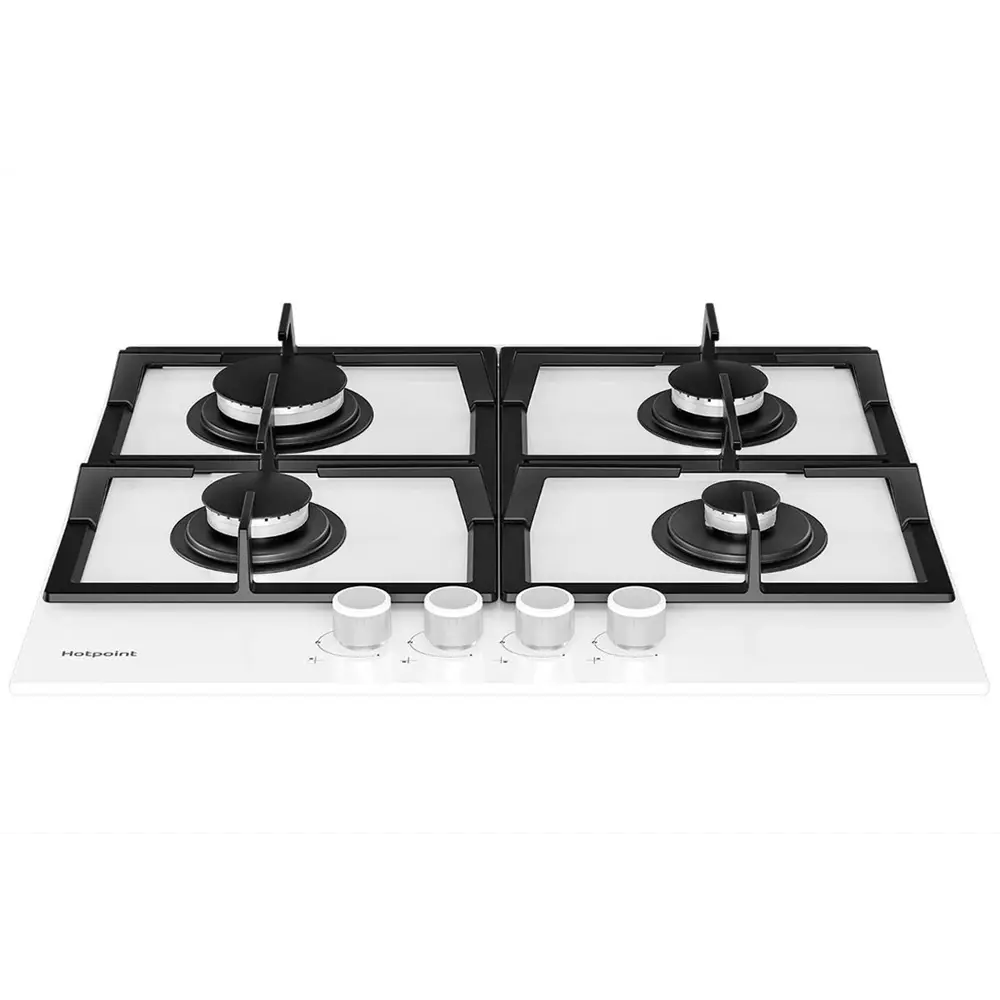 Фото 3 Газовая варочная панель Hotpoint HG 61F/WH 58.5 см 4 конфорки цвет белый Фото 3 Газовая варочная панель Hotpoint HG 61F/WH 58.5 см 4 конфорки цвет белый