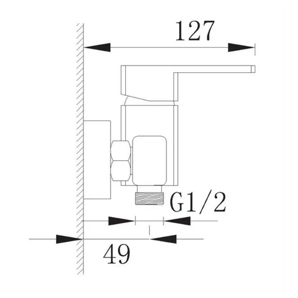 Фото 2 Смеситель для душа Elghansa Mondschein 3320235 однорычажный цвет хром