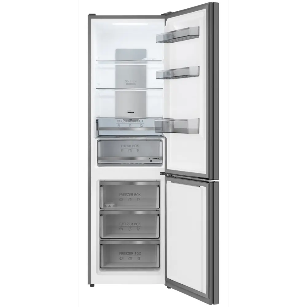 Фото 2 Отдельностоящий холодильник двухкамерный Weissgauff WRK 195 D Full NoFrost Beige Glass 59.5x195 см цвет бежевый Фото 2 Отдельностоящий холодильник двухкамерный Weissgauff WRK 195 D Full NoFrost Beige Glass 59.5x195 см цвет бежевый