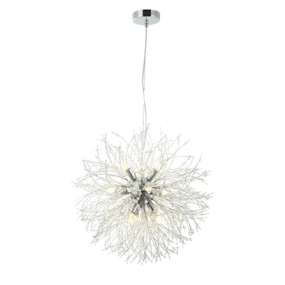 Фото Люстра подвесная Stilfort Salut 2123-09-09p 9 ламп 20 м² цвет хром Фото Люстра подвесная Stilfort Salut 2123-09-09p 9 ламп 20 м² цвет хром