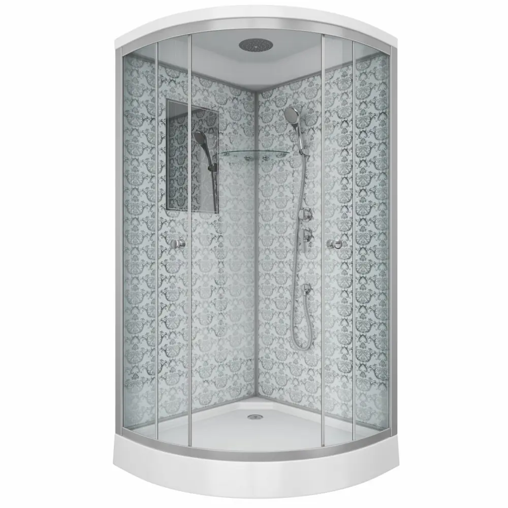 Фото Душевая кабина Niagara Luxe NG-7702W 100x100x210см низкий поддон Фото Душевая кабина Niagara Luxe NG-7702W 100x100x210см низкий поддон