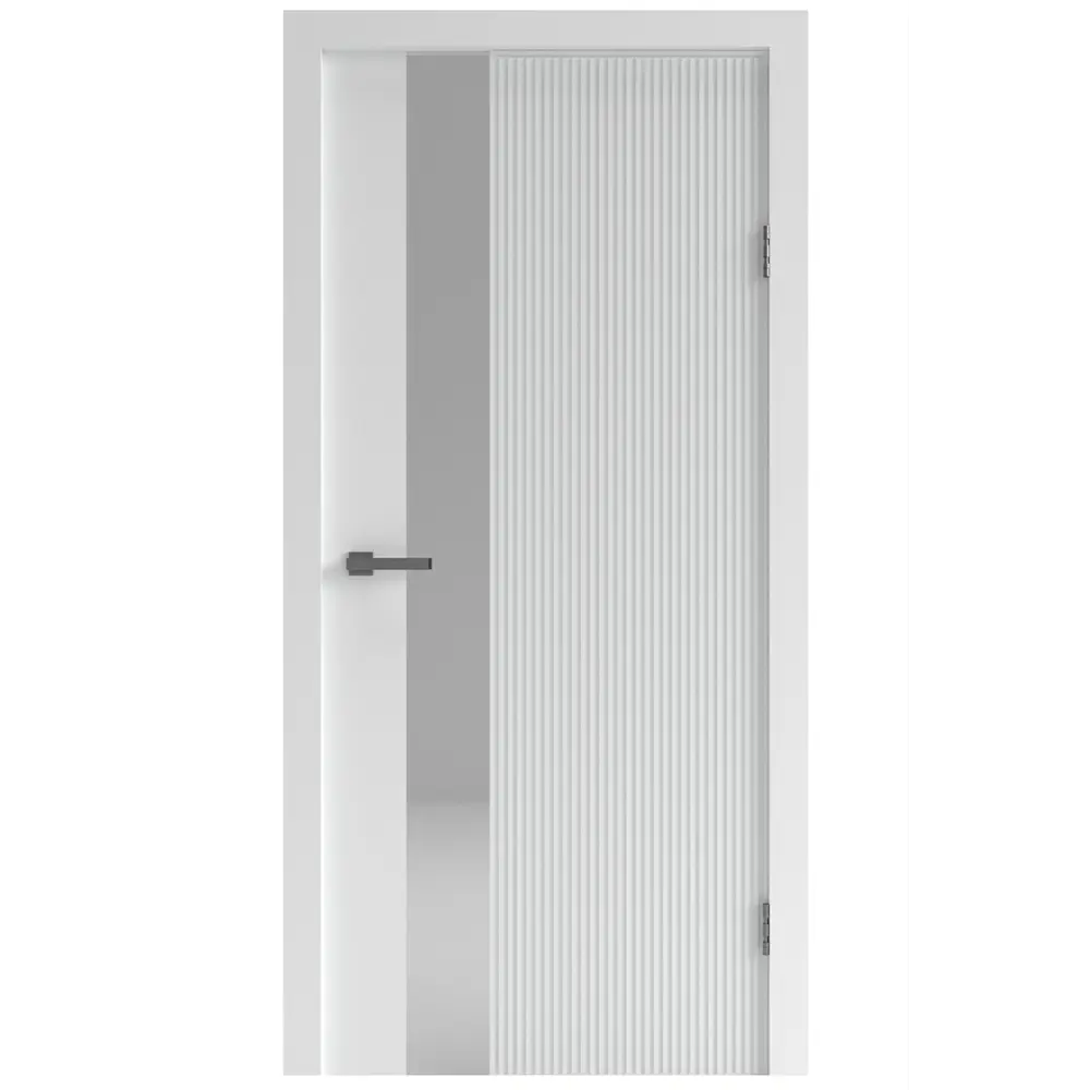 Фото Дверь межкомнатная DK-doors Lux 08 зеркало 60х200см ПВХ цвет велютто бьянко без замка и петель Фото Дверь межкомнатная DK-doors Lux 08 зеркало 60х200см ПВХ цвет велютто бьянко без замка и петель