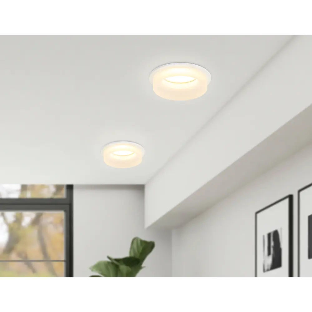 Фото 12 Светильник точечный встраиваемый светодиодный Ambrella Light Tn1302 2 м² под отверстие 6 см цвет белый Фото 12 Светильник точечный встраиваемый светодиодный Ambrella Light Tn1302 2 м² под отверстие 6 см цвет белый
