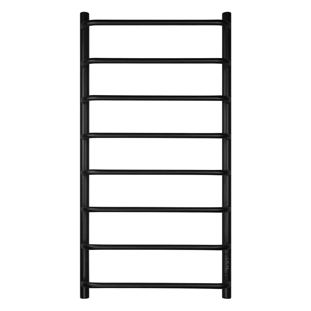 Фото 2 Полотенцесушитель электрический Primoclima Step E Black 150x1000 мм 144 Вт с терморегулятором лесенка цвет черный матовый Фото 2 Полотенцесушитель электрический Primoclima Step E Black 150x1000 мм 144 Вт с терморегулятором лесенка цвет черный матовый
