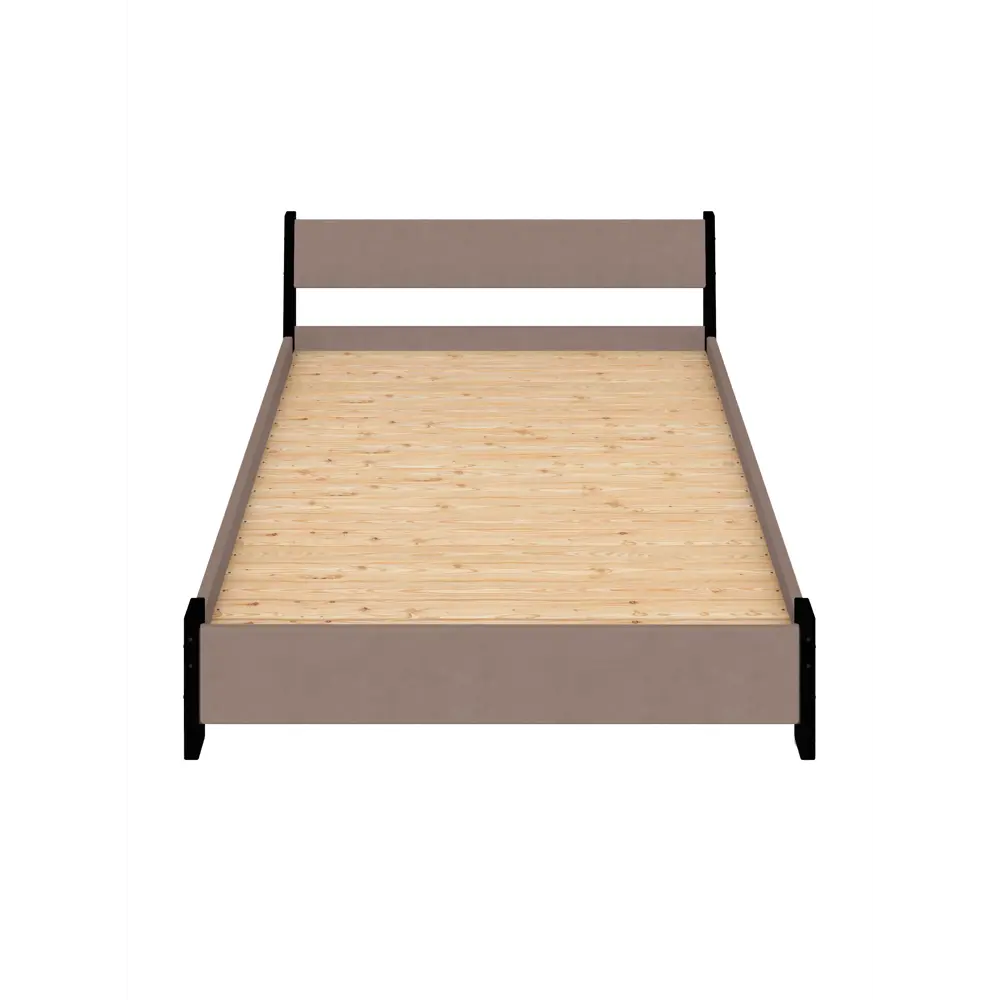 Фото 2 Кровать Solarius Мишка сплошное основание 170 x 80 x 210 см дерево цвет мокко мусс;черный оникс Фото 2 Кровать Solarius Мишка сплошное основание 170 x 80 x 210 см дерево цвет мокко мусс;черный оникс