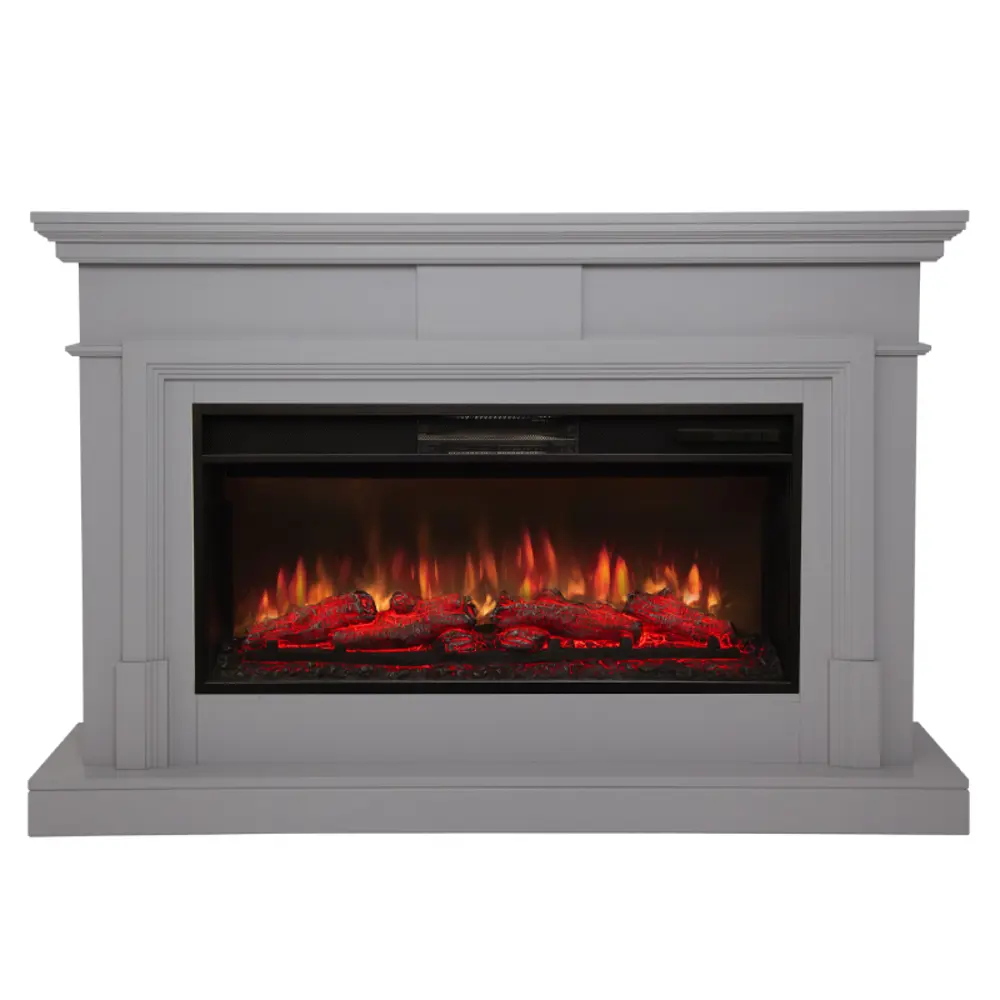 Фото Каминокомплект Realflame Marco 36 GR-P712 с очагом Joker 36 750Вт платиновый Фото Каминокомплект Realflame Marco 36 GR-P712 с очагом Joker 36 750Вт платиновый