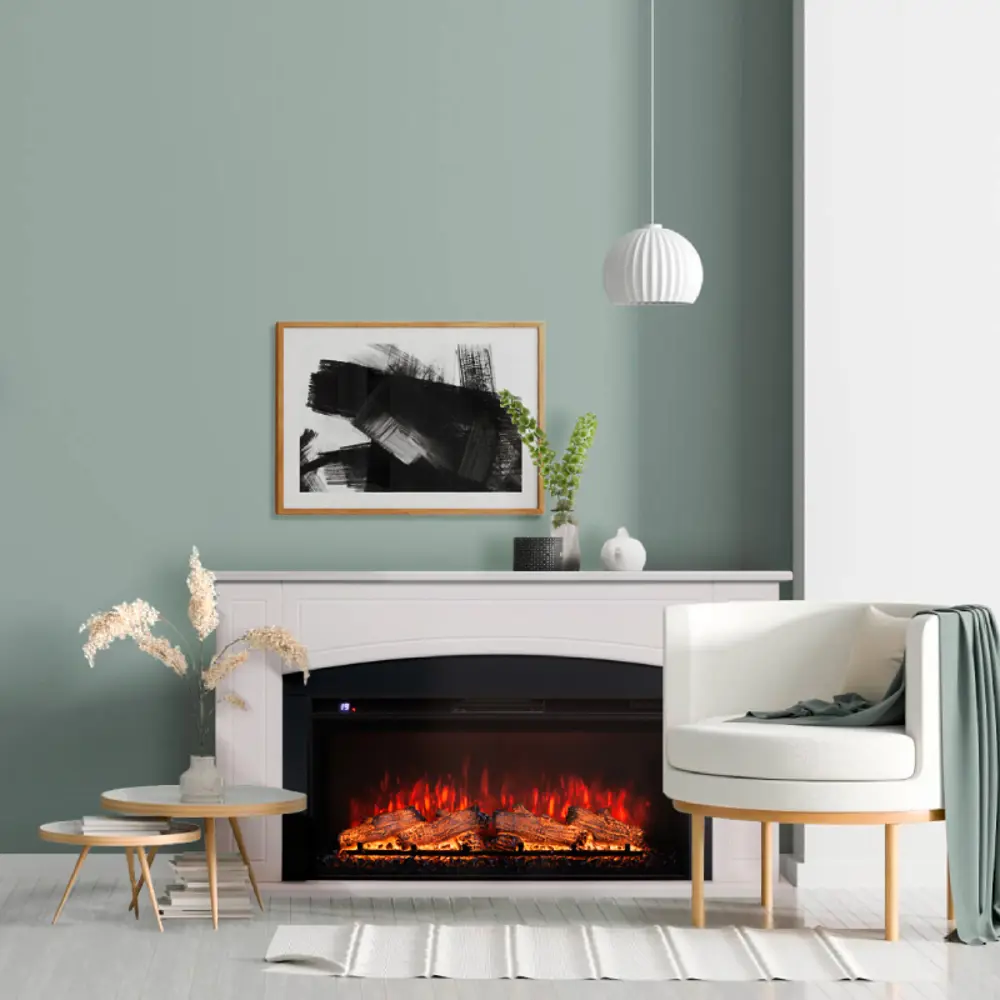 Фото 3 Каминокомплект Realflame Catania 36 WT-F611 с очагом Joker 36 750Вт пастельно-белый Фото 3 Каминокомплект Realflame Catania 36 WT-F611 с очагом Joker 36 750Вт пастельно-белый