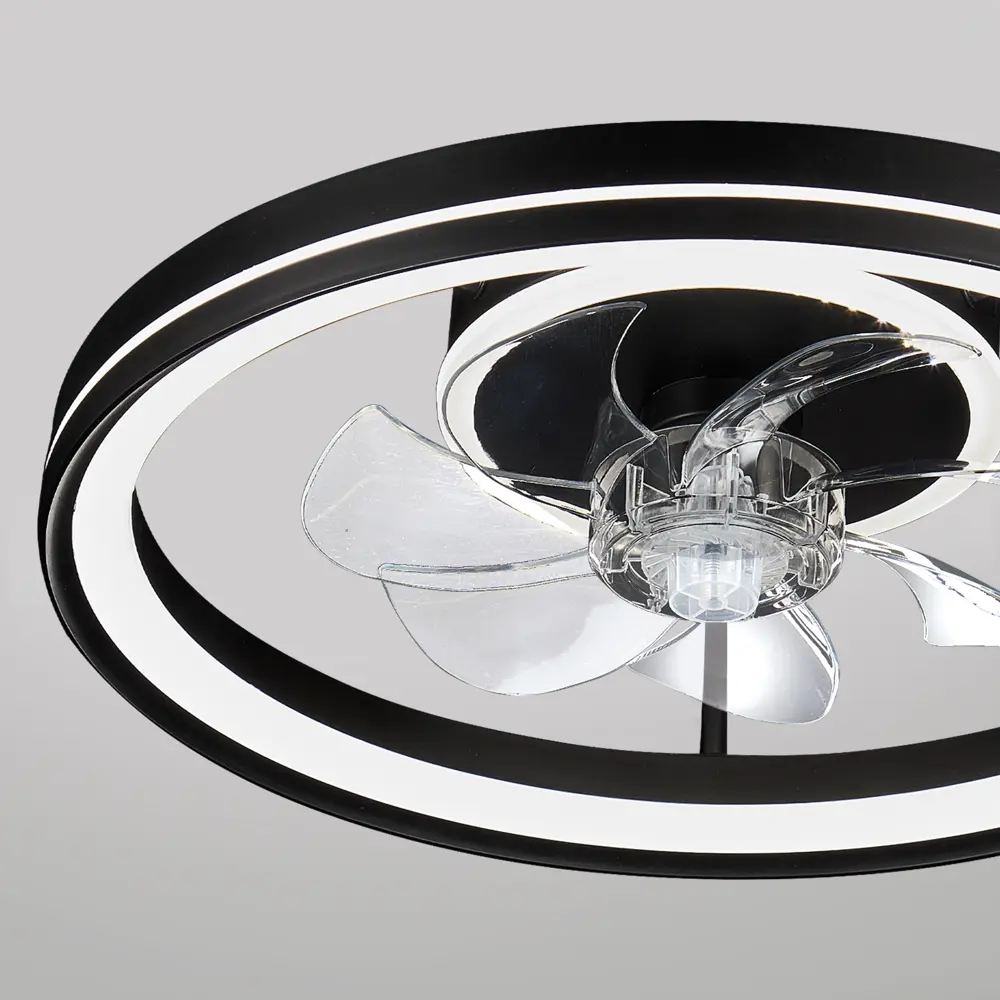 Фото 8 Люстра-вентилятор потолочный светодиодная SF8004/500C-BK-FAN с пультом 15 м2 освещение регулируемый белый свет цвет черный Фото 8 Люстра-вентилятор потолочный светодиодная SF8004/500C-BK-FAN с пультом 15 м2 освещение регулируемый белый свет цвет черный