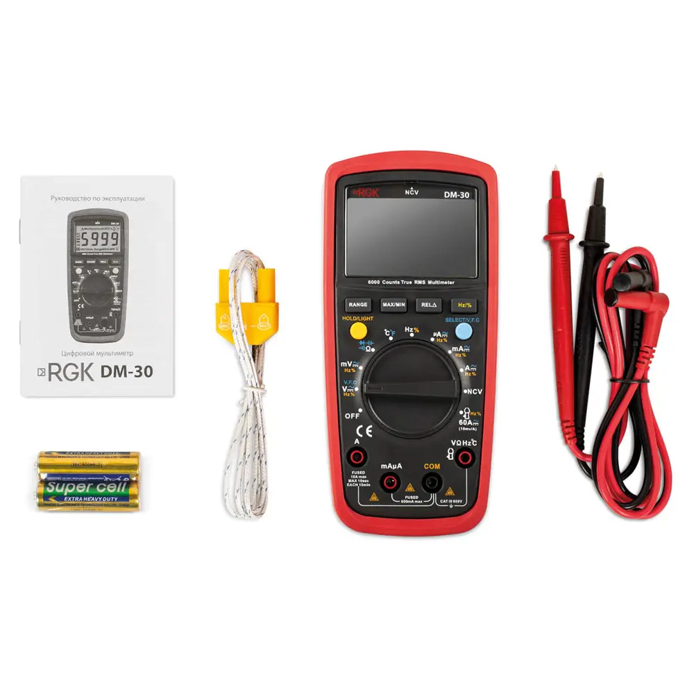Фото 2 Мультиметр RGK DM-30 Фото 2 Мультиметр RGK DM-30