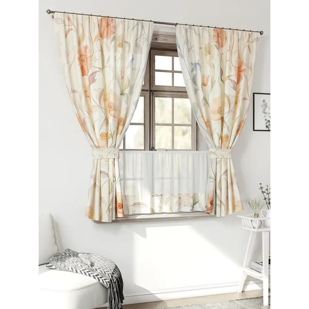Фото 3 Комплект штор Comfy way Иномик - 59 CW705059-160 на шторной ленте 160x150 см цвет бежевый Фото 3 Комплект штор Comfy way Иномик - 59 CW705059-160 на шторной ленте 160x150 см цвет бежевый
