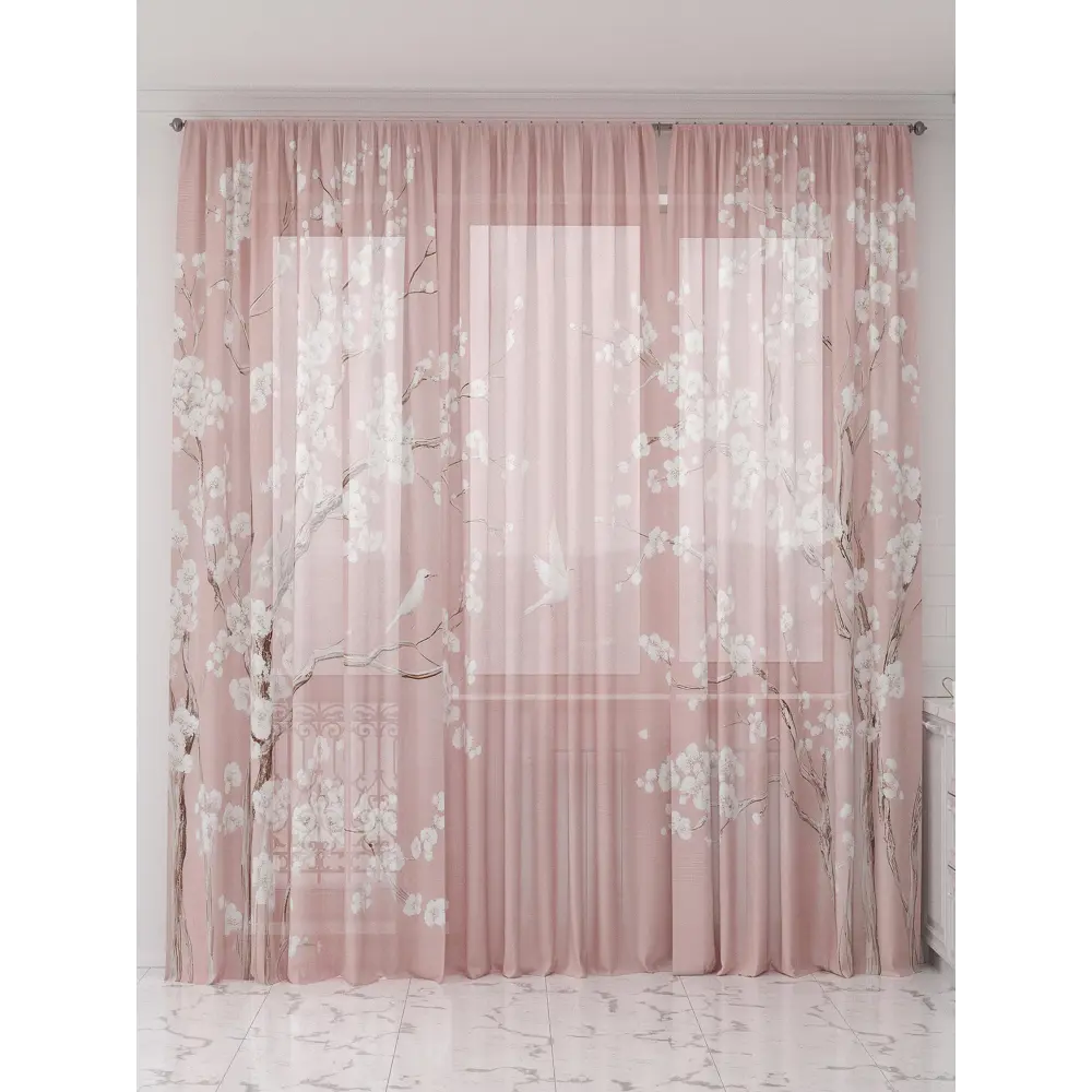 Фото 3 Тюль Comfy way Олион - 59 CW991059-250 на шторной ленте 250x450 см цвет бежевый