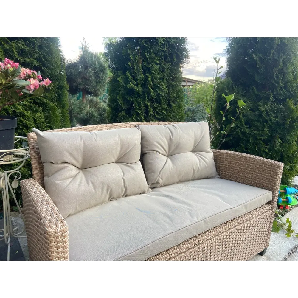 Фото 3 Набор садовой мебели для отдыха AFM-804B Beige искусственный ротанг бежевый 4 предмета Фото 3 Набор садовой мебели для отдыха AFM-804B Beige искусственный ротанг бежевый 4 предмета