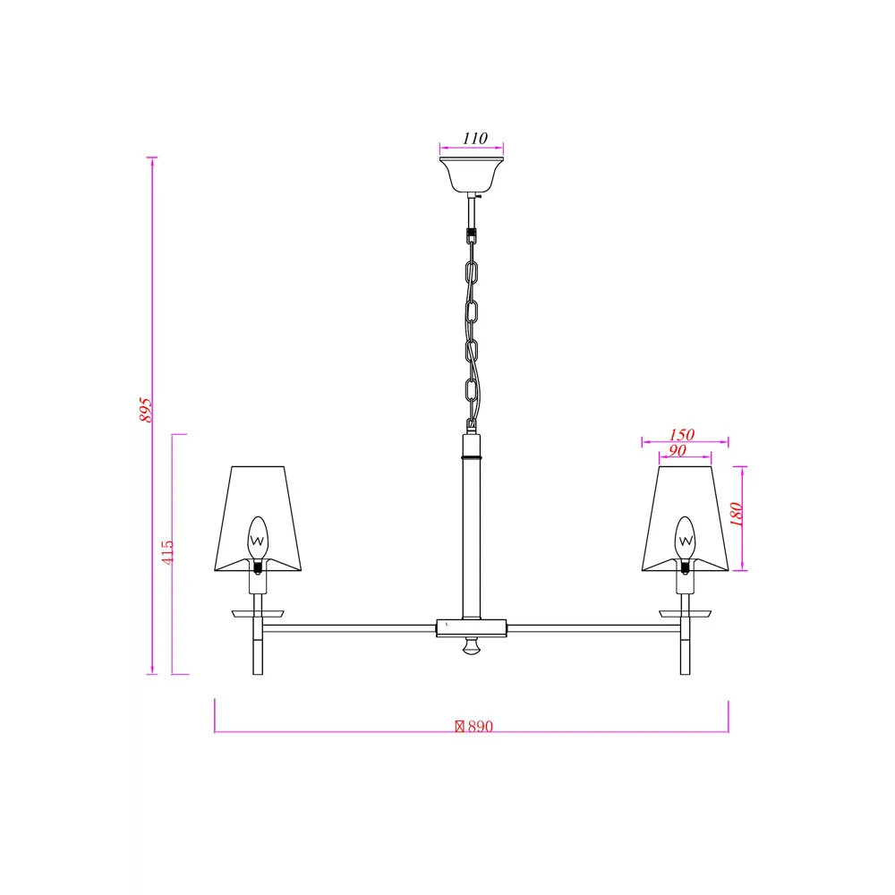 Фото 6 Люстра подвесная Arte Lamp Riccardo Ar_a4075lm-8bk 8 ламп 10 м² цвет черный Фото 6 Люстра подвесная Arte Lamp Riccardo Ar_a4075lm-8bk 8 ламп 10 м² цвет черный