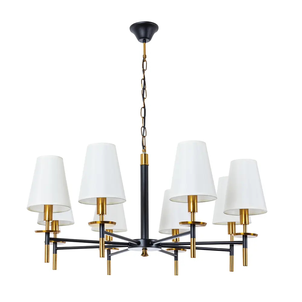 Фото Люстра подвесная Arte Lamp Riccardo Ar_a4075lm-8bk 8 ламп 10 м² цвет черный Фото Люстра подвесная Arte Lamp Riccardo Ar_a4075lm-8bk 8 ламп 10 м² цвет черный