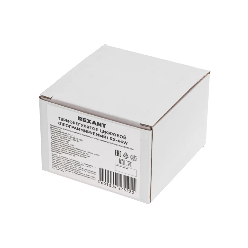 Фото 9 Терморегулятор для теплого пола Rexant RX-44W электронный цвет белый Фото 9 Терморегулятор для теплого пола Rexant RX-44W электронный цвет белый