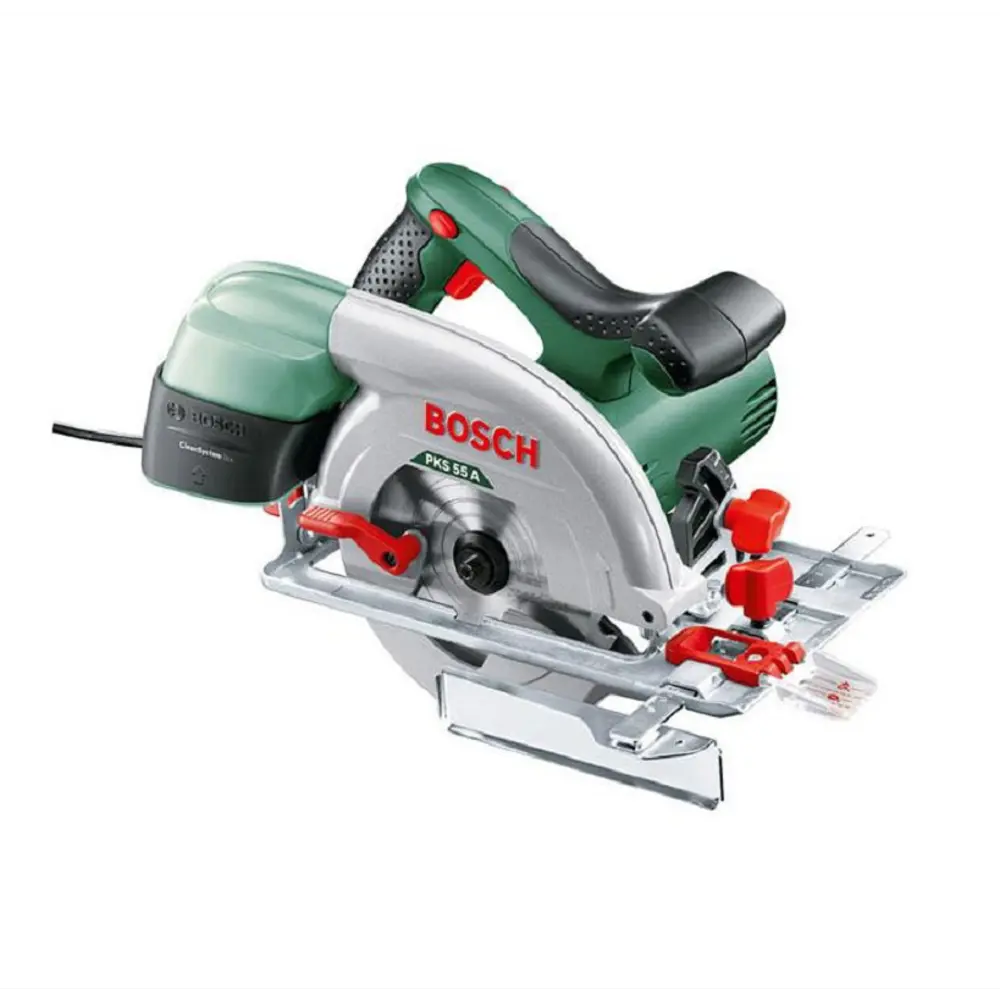 Фото Пила циркулярная сетевая Bosch PKS 55 A 603501020, 1200 Вт, 160 мм Фото Пила циркулярная сетевая Bosch PKS 55 A 603501020, 1200 Вт, 160 мм