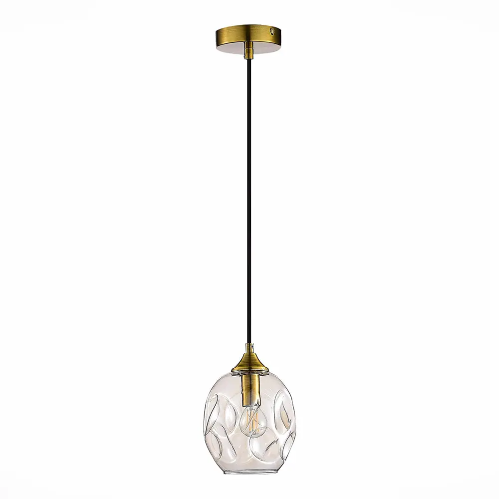 Фото 4 Светильник подвесной St Luce Idesia SL1188.303.01 40Вт 220В E14 2 м² цвет золото Фото 4 Светильник подвесной St Luce Idesia SL1188.303.01 40Вт 220В E14 2 м² цвет золото