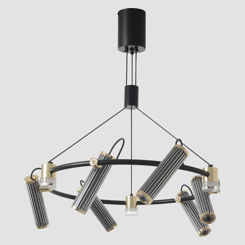 Фото 3 Светильник подвесной светодиодный Crystal Lux Extra sp9 0540_209 18 м² нейтральный белый свет цвет черный Фото 3 Светильник подвесной светодиодный Crystal Lux Extra sp9 0540_209 18 м² нейтральный белый свет цвет черный