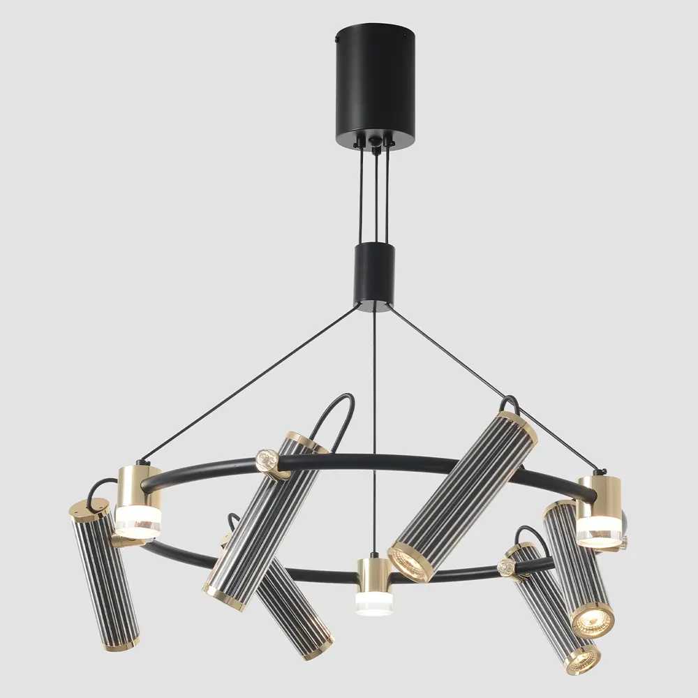 Фото 4 Светильник подвесной светодиодный Crystal Lux Extra sp9 0540_209 18 м² нейтральный белый свет цвет черный Фото 4 Светильник подвесной светодиодный Crystal Lux Extra sp9 0540_209 18 м² нейтральный белый свет цвет черный