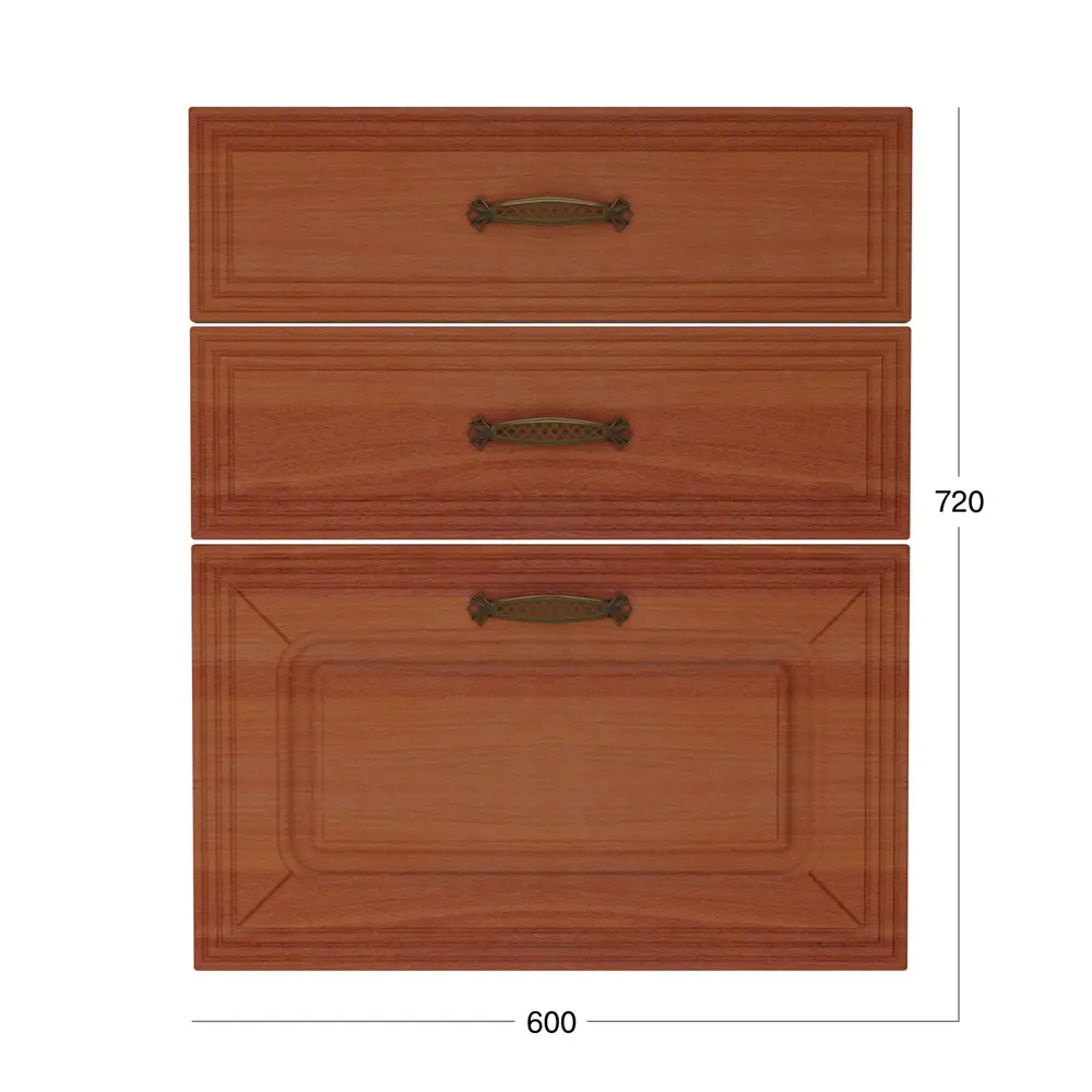 Фото 3 Фасад универсальный для кухонного шкафа Beneli Леда 59.60x71.60x1.60 см МДФ цвет итальянский орех