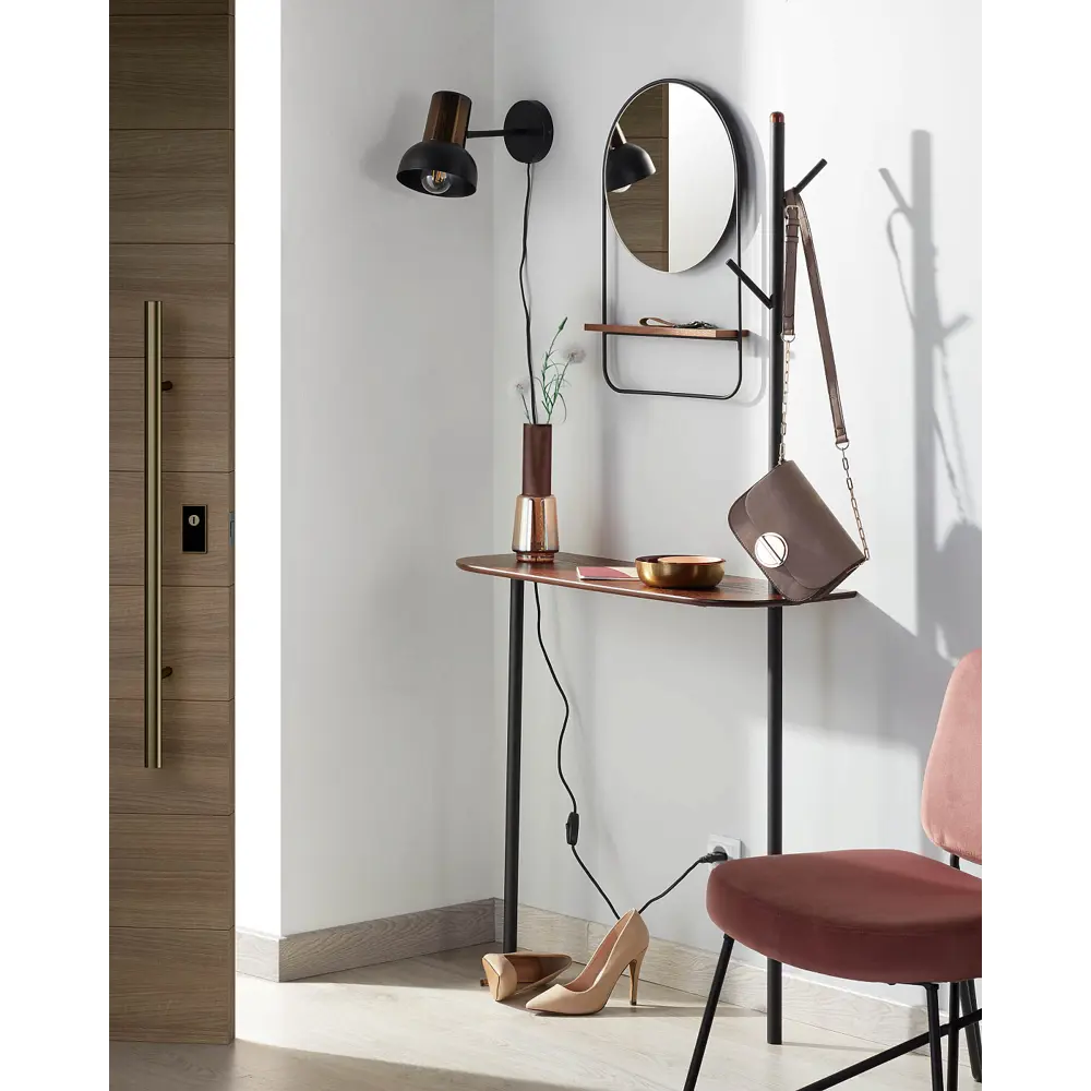 Фото 8 Консоль с вешалкой La forma Marcolina 30x160x92 см металл цвет натуральный Фото 8 Консоль с вешалкой La forma Marcolina 30x160x92 см металл цвет натуральный