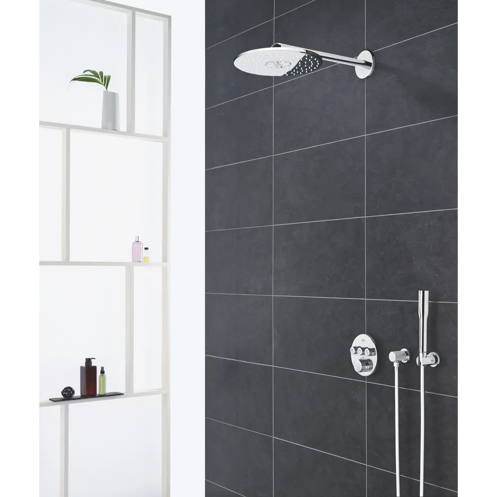 Фото 3 Душевая система Grohe 34705000 Grohtherm SmartControl Perfect с душевым гарнитуром и верхним душем Rainshower SmartActive 310, хром Фото 3 Душевая система Grohe 34705000 Grohtherm SmartControl Perfect с душевым гарнитуром и верхним душем Rainshower SmartActive 310, хром