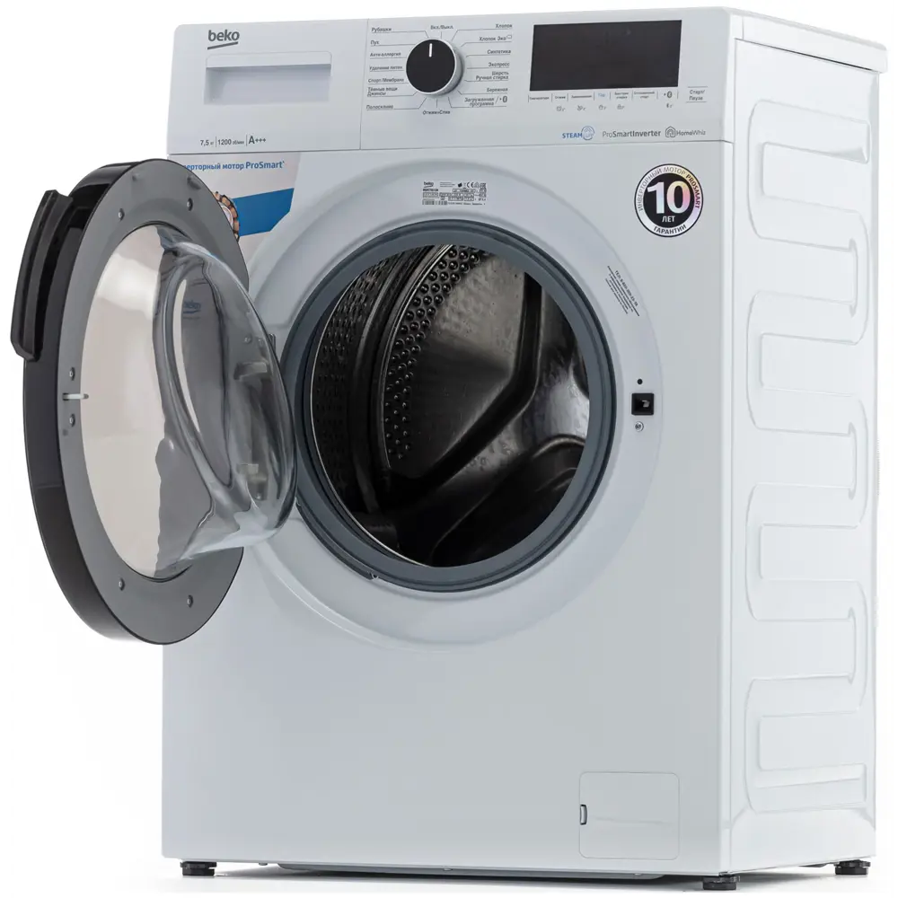 Фото 12 Стиральная машина Beko WSPE7H616W 59.6x84x45 см, 7.5 кг, цвет белый Фото 12 Стиральная машина Beko WSPE7H616W 59.6x84x45 см, 7.5 кг, цвет белый