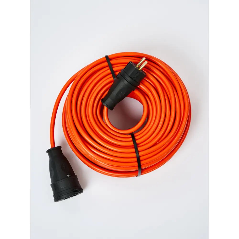 Фото 2 Удлинитель-шнур TOP 121 ПВС 3x1.5 10 м 1 розетка 3500 Вт с заземлением IP44 цвет черный