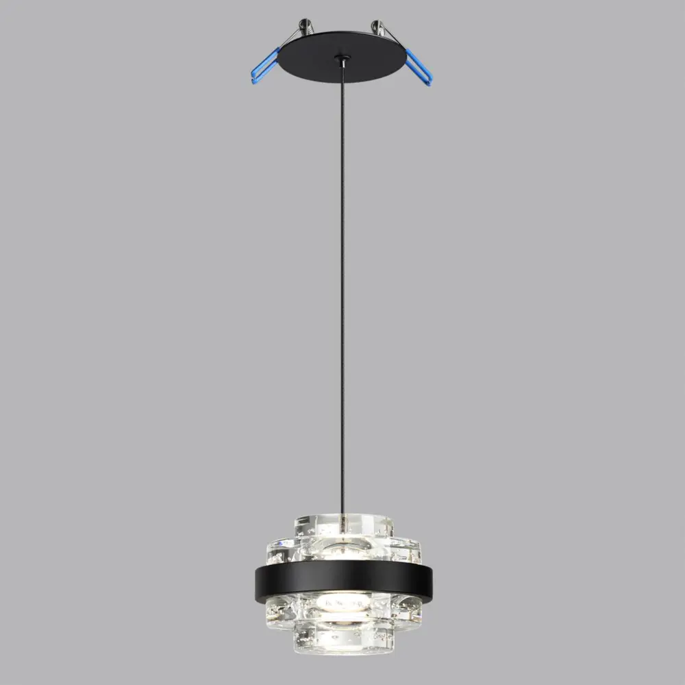 Фото 3 Светильник подвесной светодиодный Odeon Light Klot Od_5031_6l 2 м² нейтральный белый свет цвет черный Фото 3 Светильник подвесной светодиодный Odeon Light Klot Od_5031_6l 2 м² нейтральный белый свет цвет черный