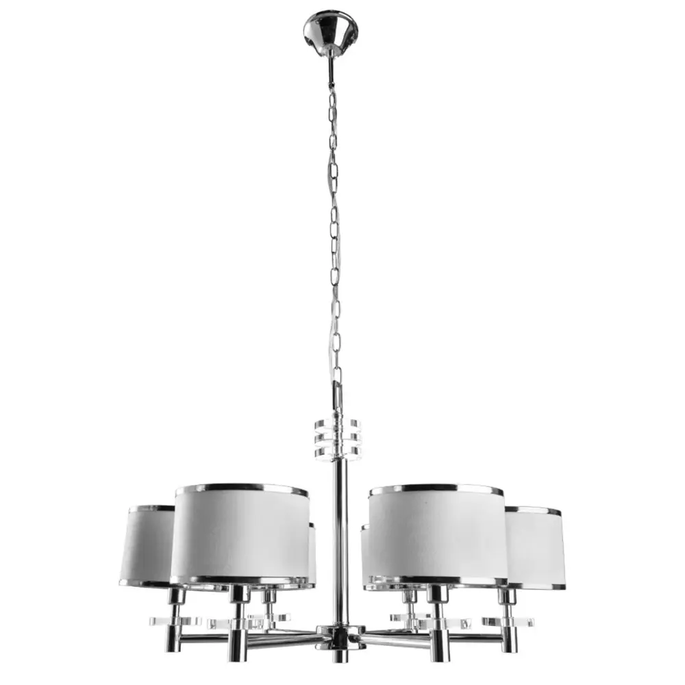 Фото Люстра потолочная ARTE LAMP FURORE 6 ламп 18 м² цвет хром Фото Люстра потолочная ARTE LAMP FURORE 6 ламп 18 м² цвет хром