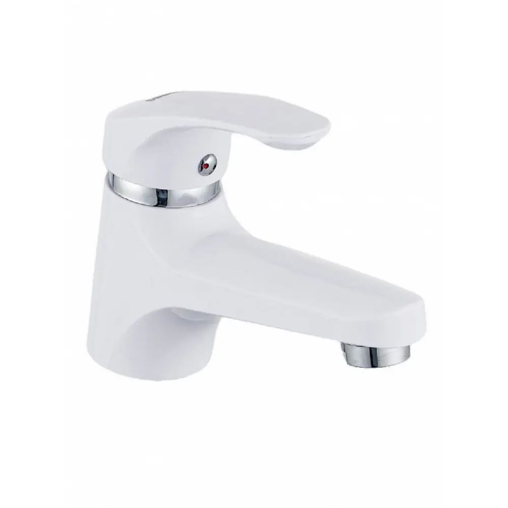 Фото Смеситель для раковины Эверест B10 033 однорычажный цвет белый