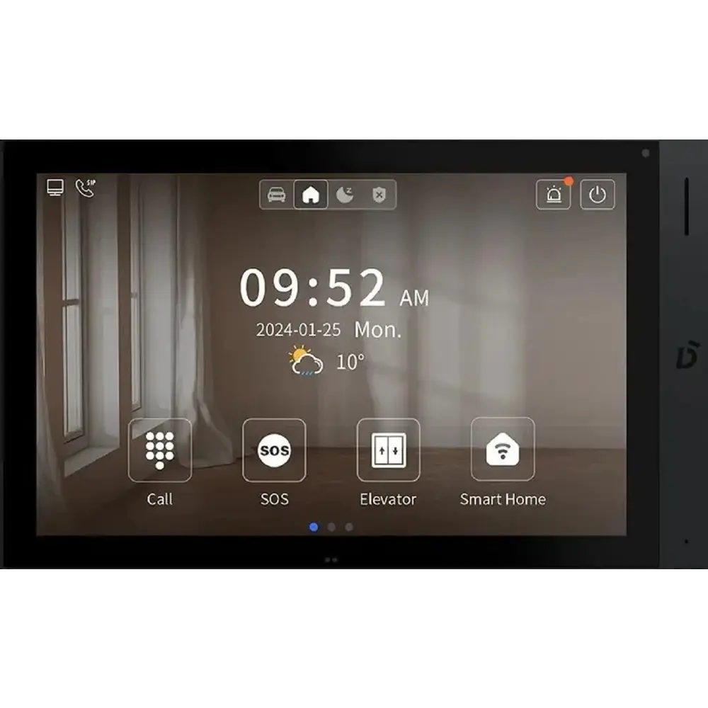 Фото Монитор IP-видеодомофона Dnake Н618 10.1" цвет черный Фото Монитор IP-видеодомофона Dnake Н618 10.1" цвет черный
