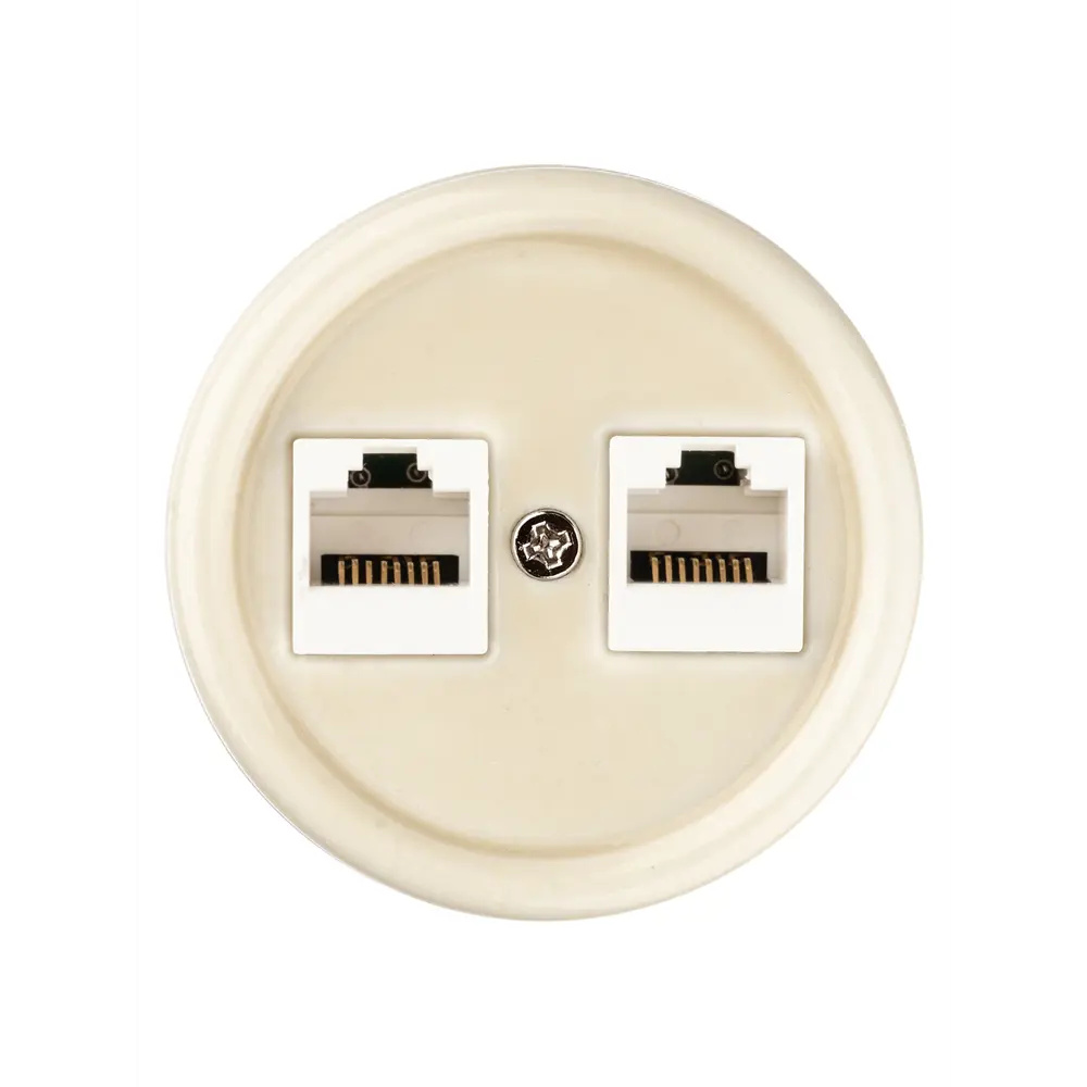 Фото 3 Розетка двойная компьютерная накладная Tdm electric Болонь SQ1820-0351 RJ45 с заземлением цвет слоновая кость Фото 3 Розетка двойная компьютерная накладная Tdm electric Болонь SQ1820-0351 RJ45 с заземлением цвет слоновая кость