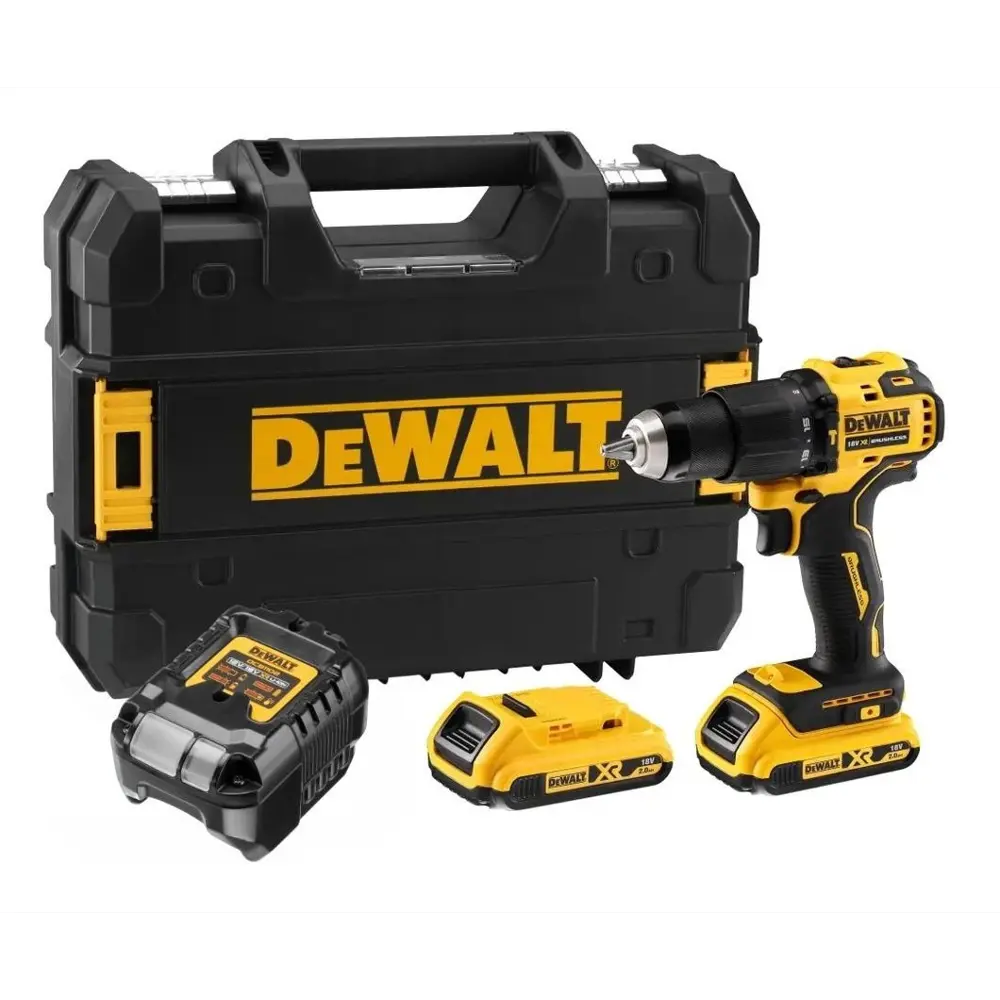 Фото 4 Дрель-шуруповерт аккумуляторная бесщеточная Dewalt DCD709D2T, 18 В Li-Ion 2x2 Ач