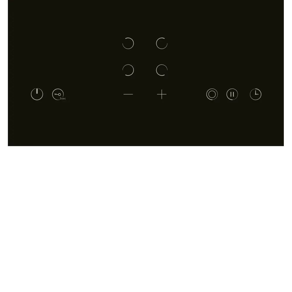 Фото 2 Электрическая варочная панель Lex EVH 641A BL CHPE000017 59 см 4 конфорки цвет черный