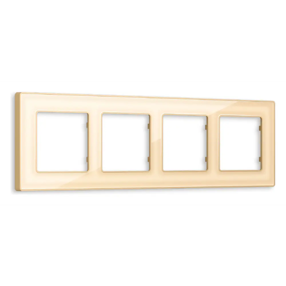 Фото Рамка для розеток и выключателей Ambrella volt Alfa Arctic AF580604 4 поста цвет шампань Фото Рамка для розеток и выключателей Ambrella volt Alfa Arctic AF580604 4 поста цвет шампань