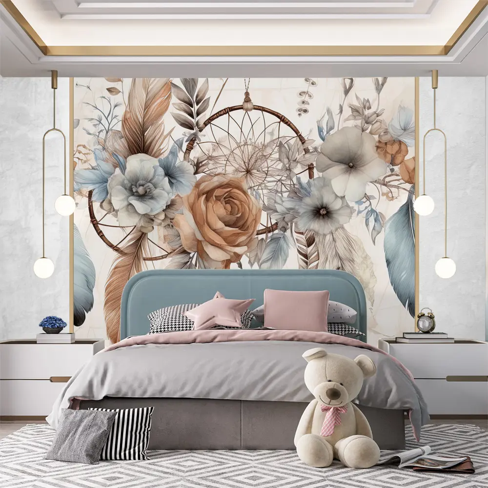 Фото Фотообои флизелиновые Urban Style Ловец снов UST5822, 200x180 см Фото Фотообои флизелиновые Urban Style Ловец снов UST5822, 200x180 см