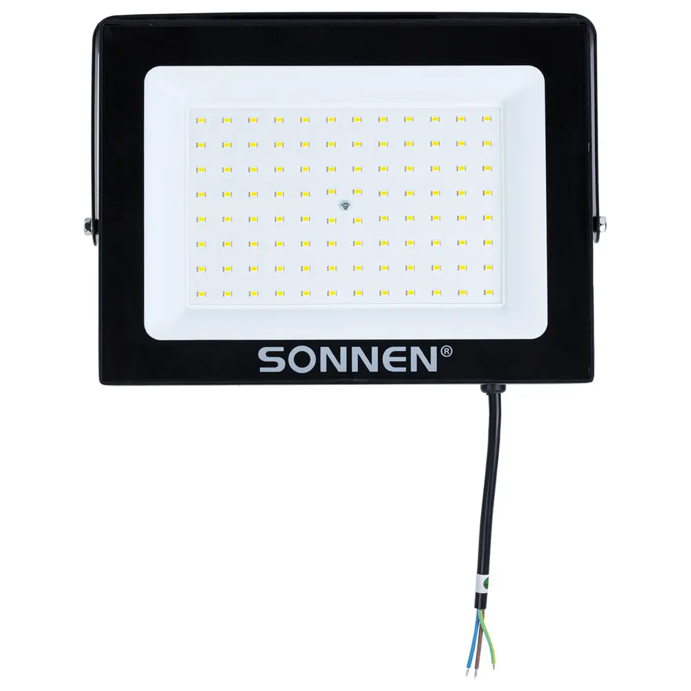 Фото 3 Прожектор светодиодный уличный Sonnen 238415 100 Вт 6500 К IP65 холодный белый (голубой) свет