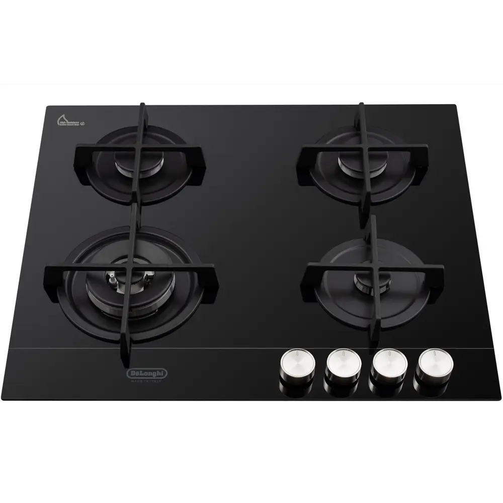 Фото 7 Газовая варочная панель Delonghi 552783 NSL 460 NCM RUS 60 см 4 конфорки цвет черный Фото 7 Газовая варочная панель Delonghi 552783 NSL 460 NCM RUS 60 см 4 конфорки цвет черный