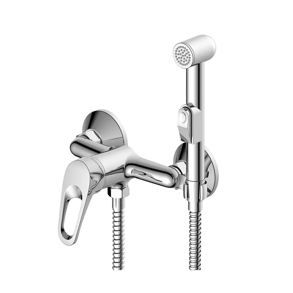 Фото Смеситель с гигиеническим душем Decoroom DR21058 Фото Смеситель с гигиеническим душем Decoroom DR21058