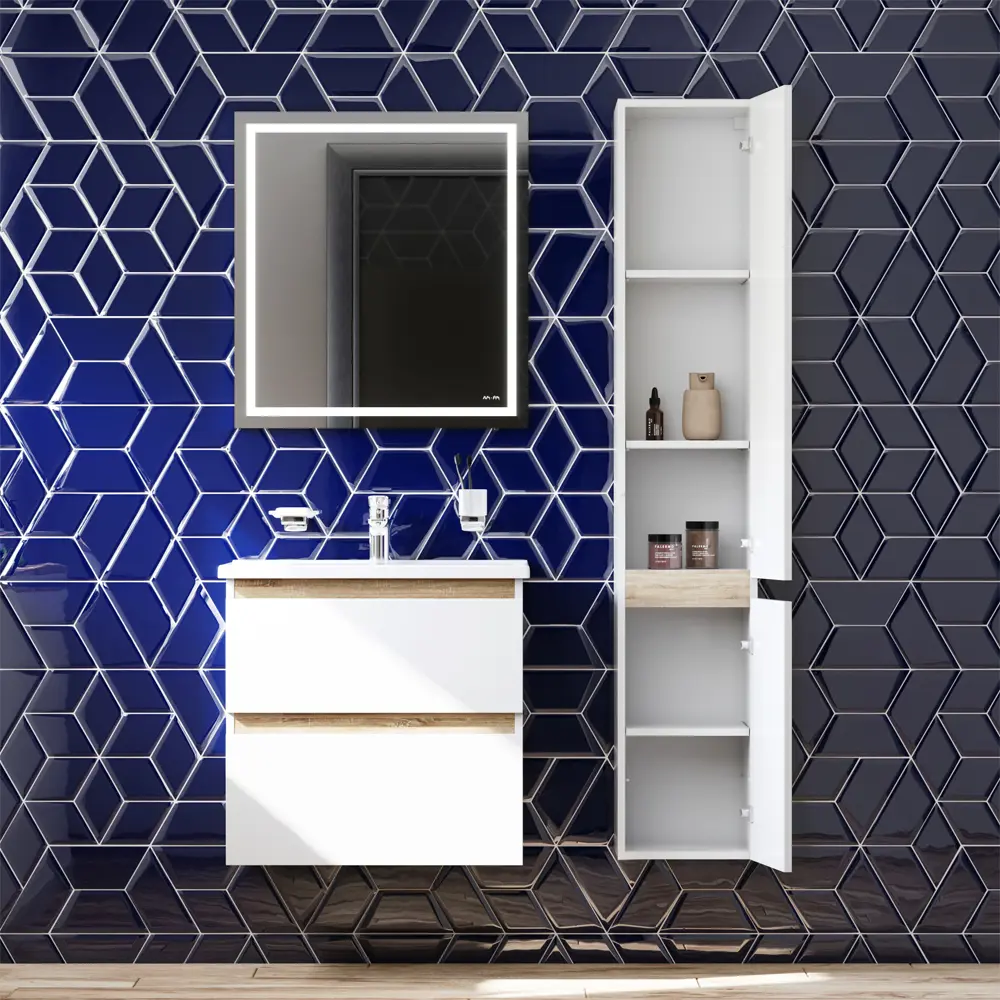 Фото 10 Тумба под раковину подвесная Am.pm M85FHX0652WC065WG-164 65см цвет белый