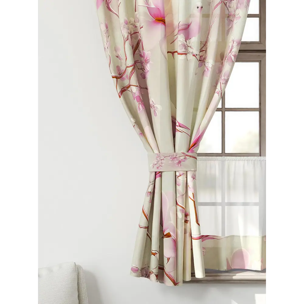 Фото 4 Комплект штор Comfy way Иномик - 76 CW705076-160 на шторной ленте 160x150 см цвет бежевый Фото 4 Комплект штор Comfy way Иномик - 76 CW705076-160 на шторной ленте 160x150 см цвет бежевый