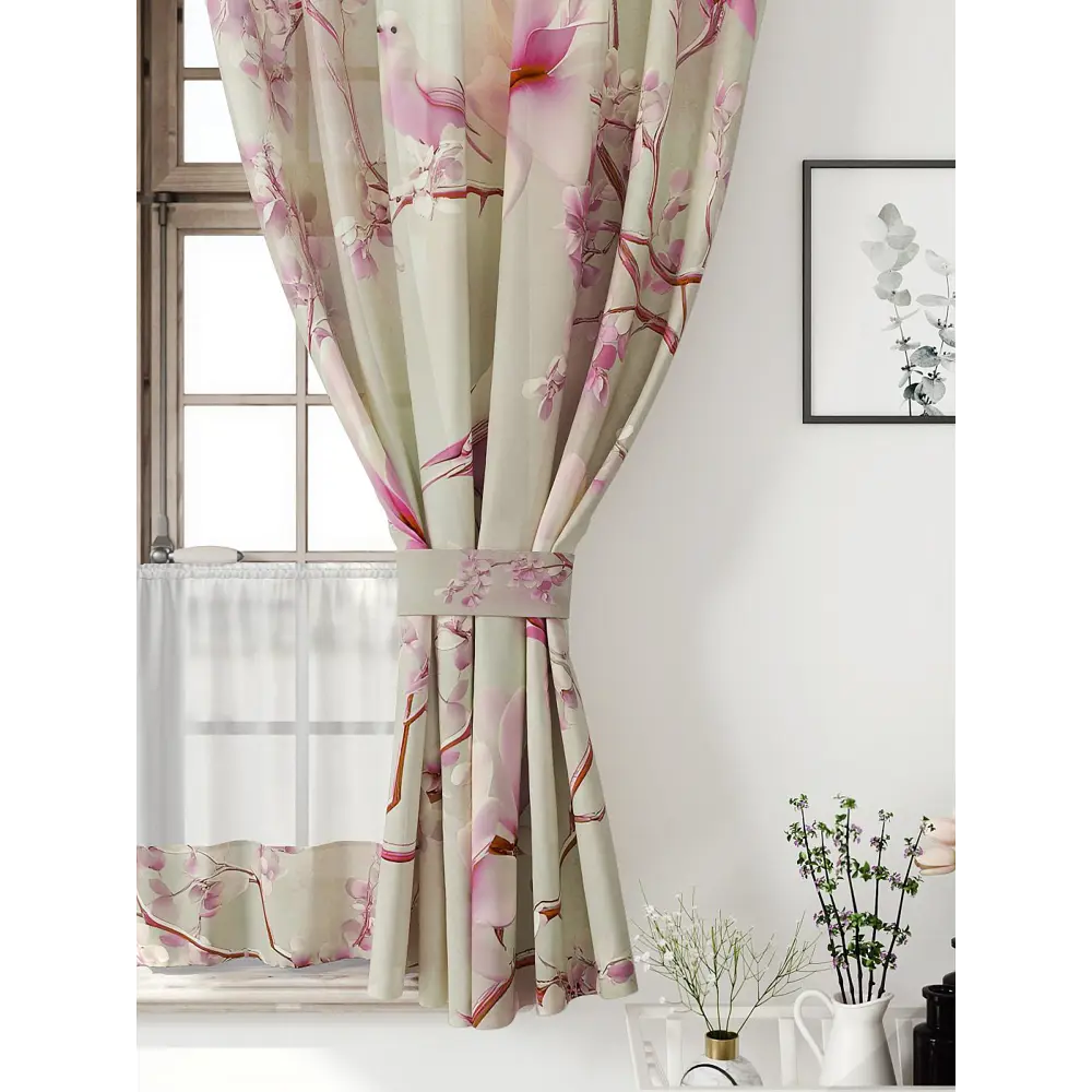 Фото 5 Комплект штор Comfy way Иномик - 76 CW705076-160 на шторной ленте 160x150 см цвет бежевый Фото 5 Комплект штор Comfy way Иномик - 76 CW705076-160 на шторной ленте 160x150 см цвет бежевый