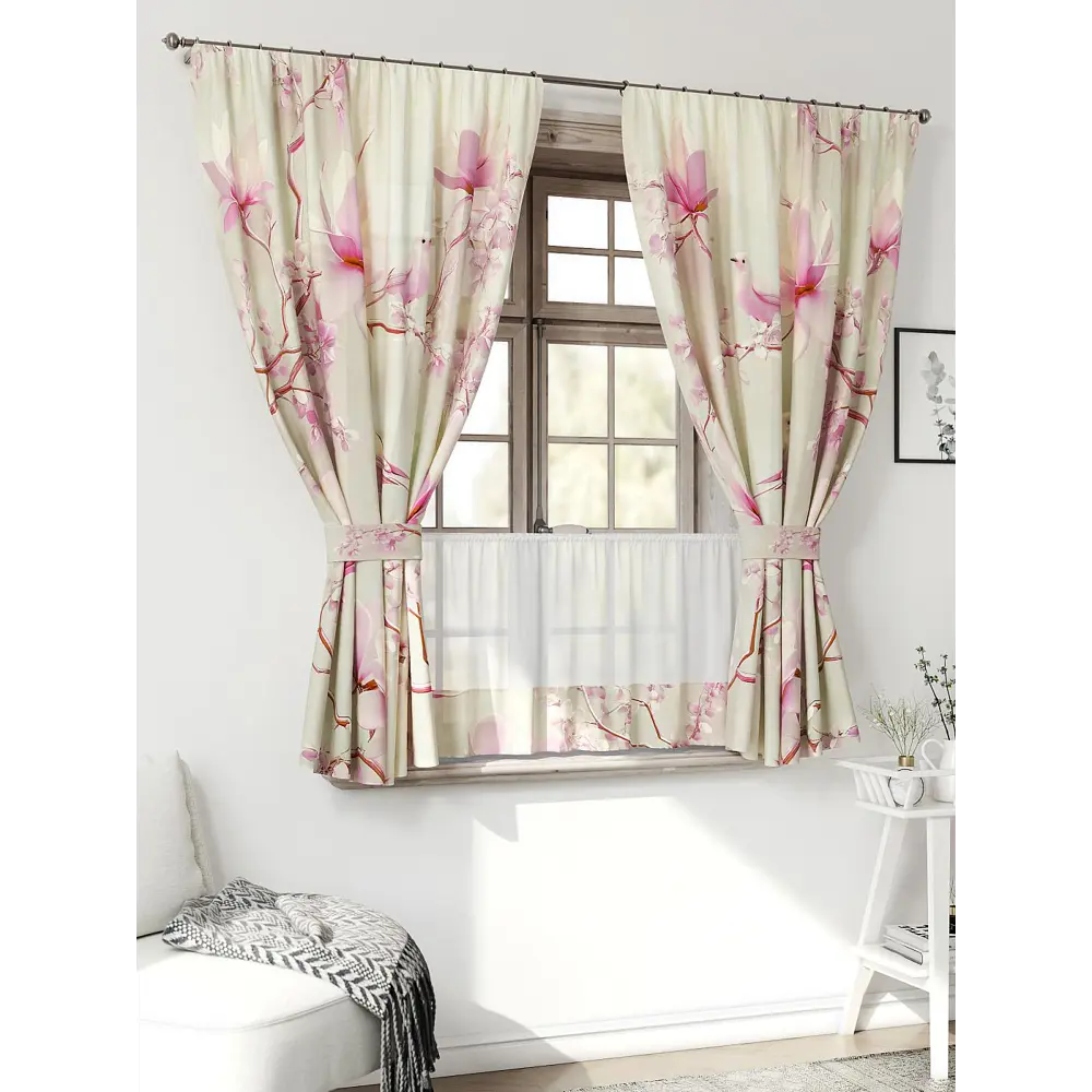 Фото 3 Комплект штор Comfy way Иномик - 76 CW705076-160 на шторной ленте 160x150 см цвет бежевый Фото 3 Комплект штор Comfy way Иномик - 76 CW705076-160 на шторной ленте 160x150 см цвет бежевый